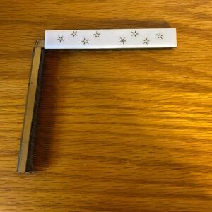 Vintage 1940’s Starry White Hair Comb Purse Comb